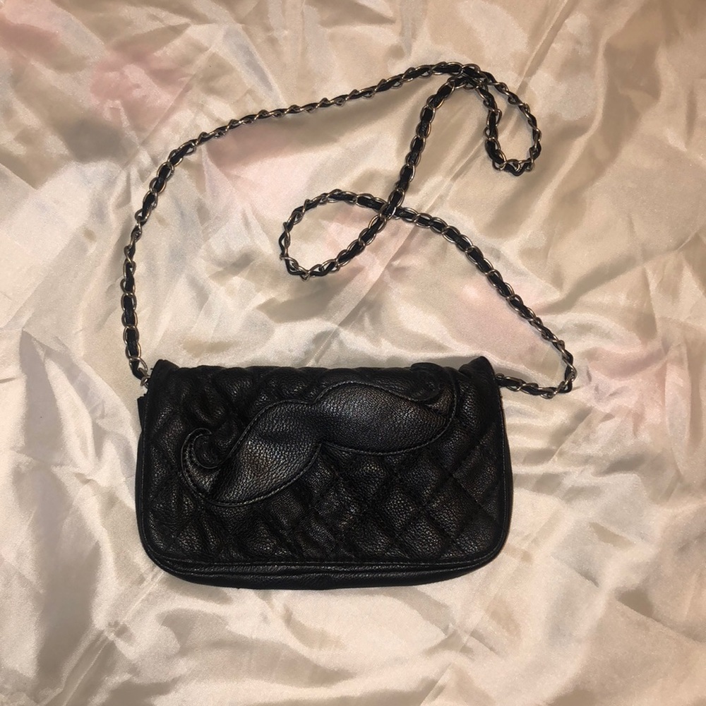 Black cross body/ clutch.